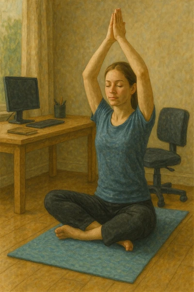 Йога при сидячей работе